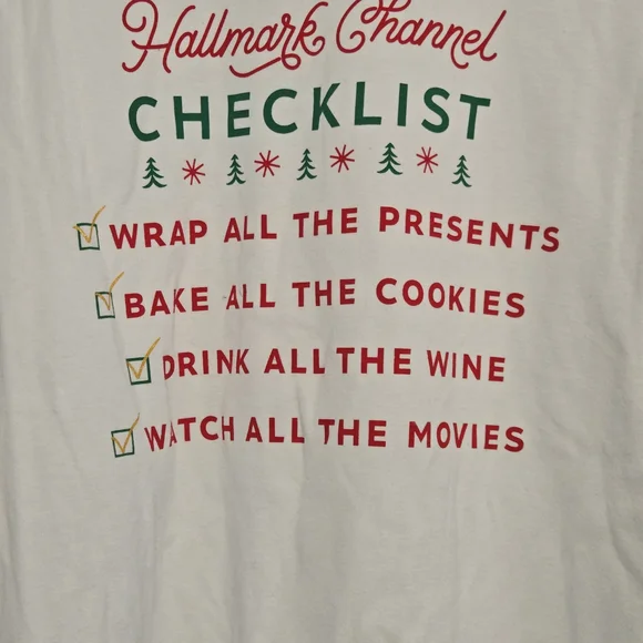 Hallmark White and Red Sweatshirt - Picture 2 of 7